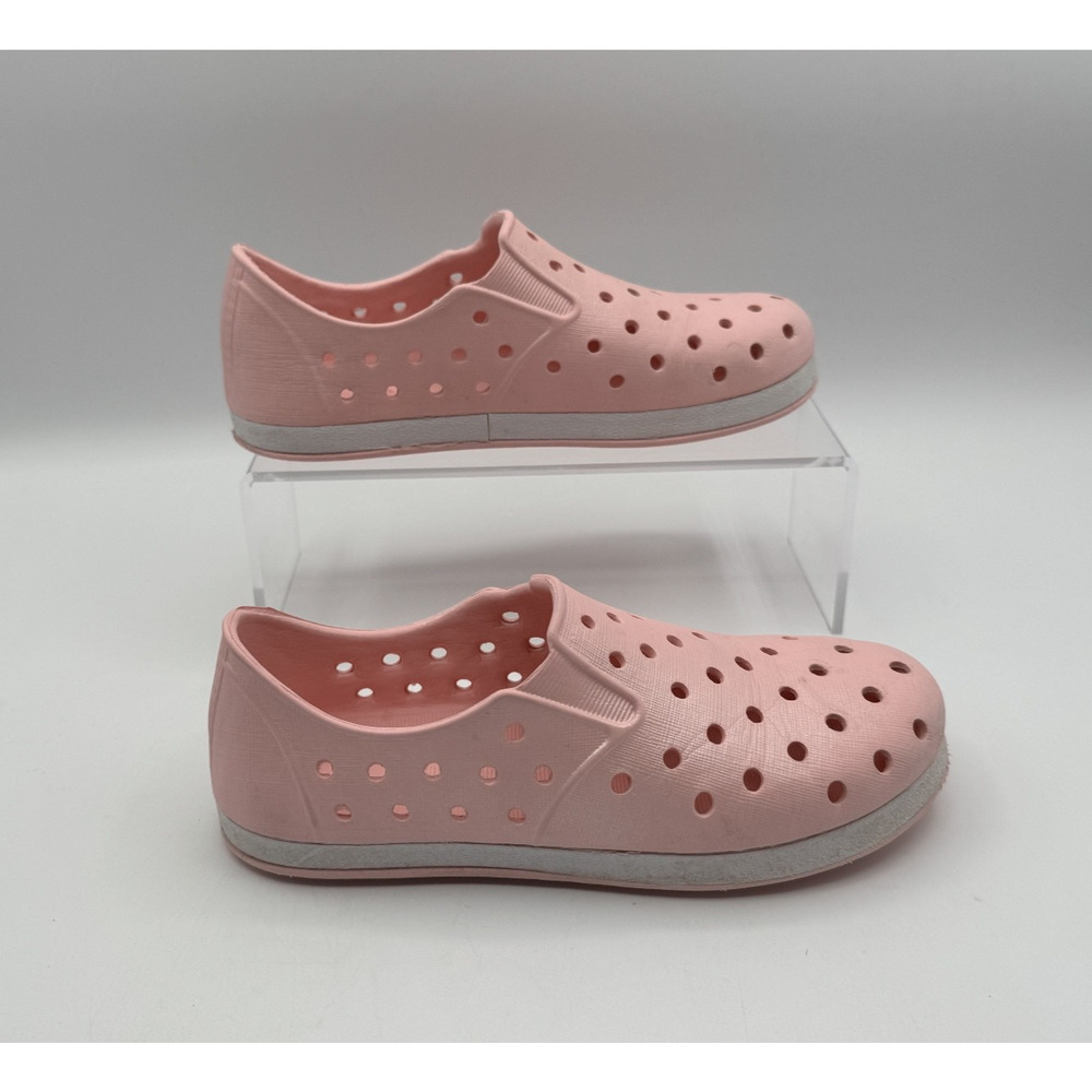 Girls Water Shoes Pink Sz 12, Summer Beach Water Friendly Plastic Shoes, Pre-own